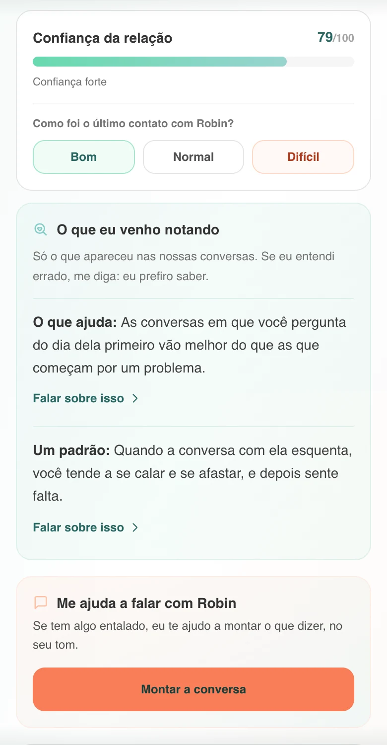 Tela real da Confidey: a confiança numa relação e o que ela vem notando
